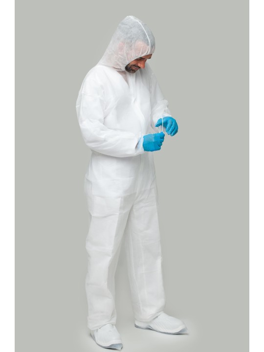 BUZO DESECHABLE PP 35G/M2 BLANCO