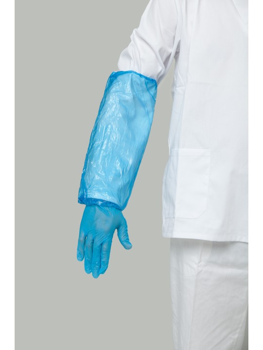 CUBRE MANGAS PE 0,02MM GALGA 80 AZUL