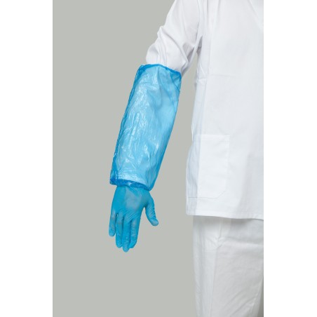 CUBRE MANGAS PE 0,02MM GALGA 80 AZUL