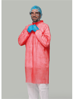 BATA DESECHABLE PP ROJA 30g/m2