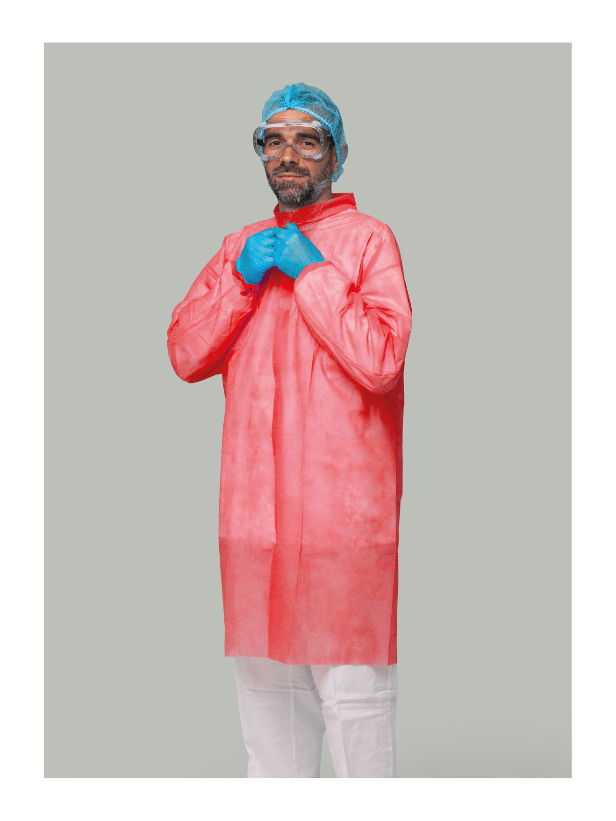 BATA DESECHABLE PP ROJA 30g/m2