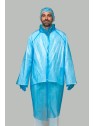 BATA DE POLIETILENO 100% LDPE ESPESOR 0,02MM GALGA 80 AZUL
