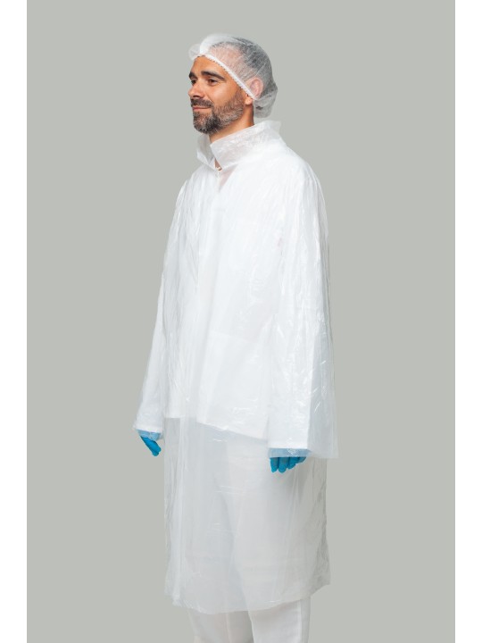 BATA DE POLIETILENO 100% LDPE ESPESOR 0,02MM GALGA 80 BLANCA
