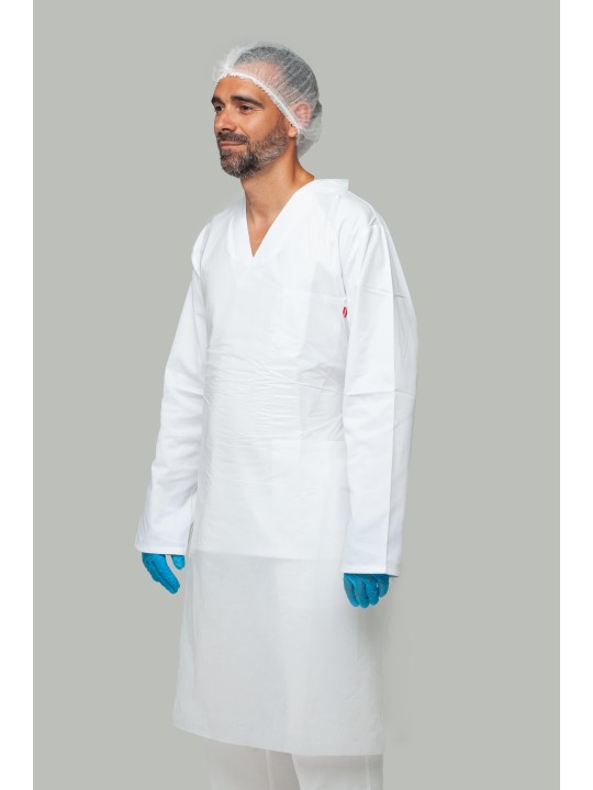 Delantal Desechable de Trabajo Verde - Kiotechprotección