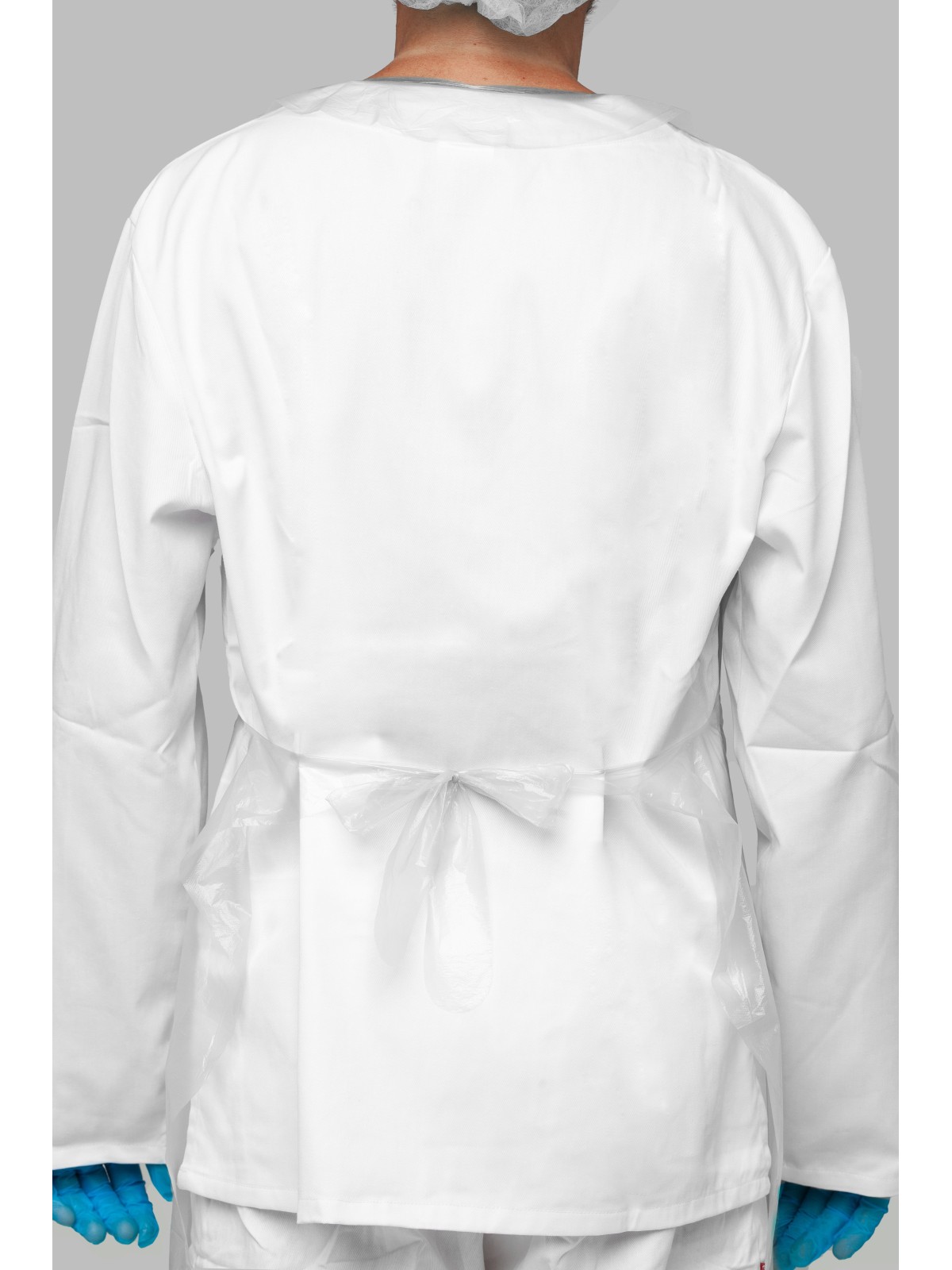 Delantal Desechable de Trabajo Blanco - Kiotechprotección