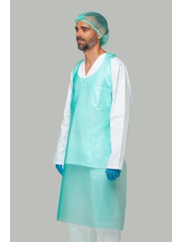 Delantal Desechable de Trabajo Verde - Kiotechprotección