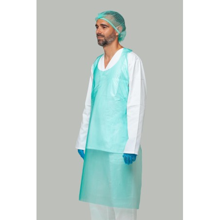 Delantal Desechable de Trabajo Verde - Kiotechprotección