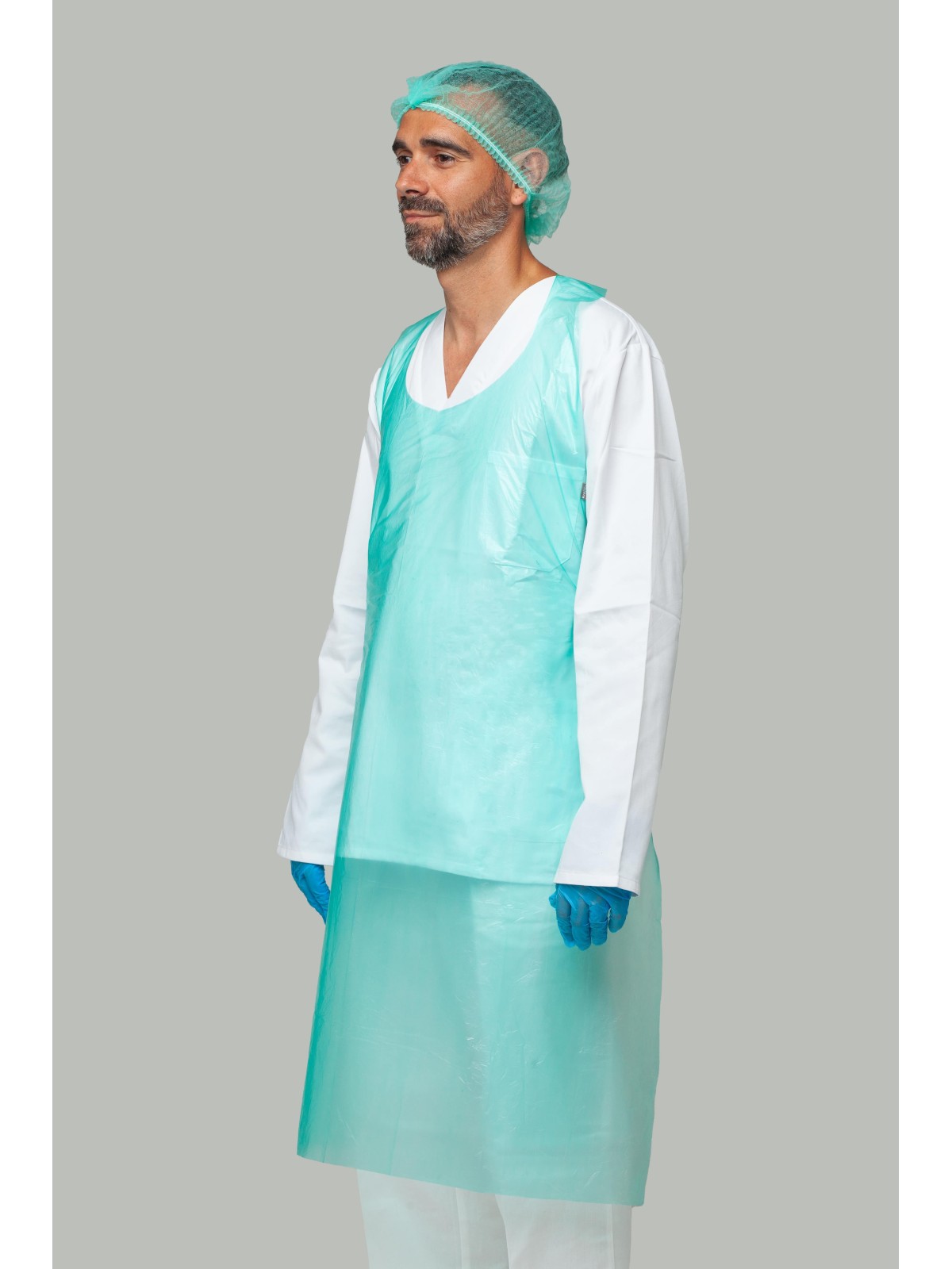 Delantal Desechable de Trabajo Verde - Kiotechprotección