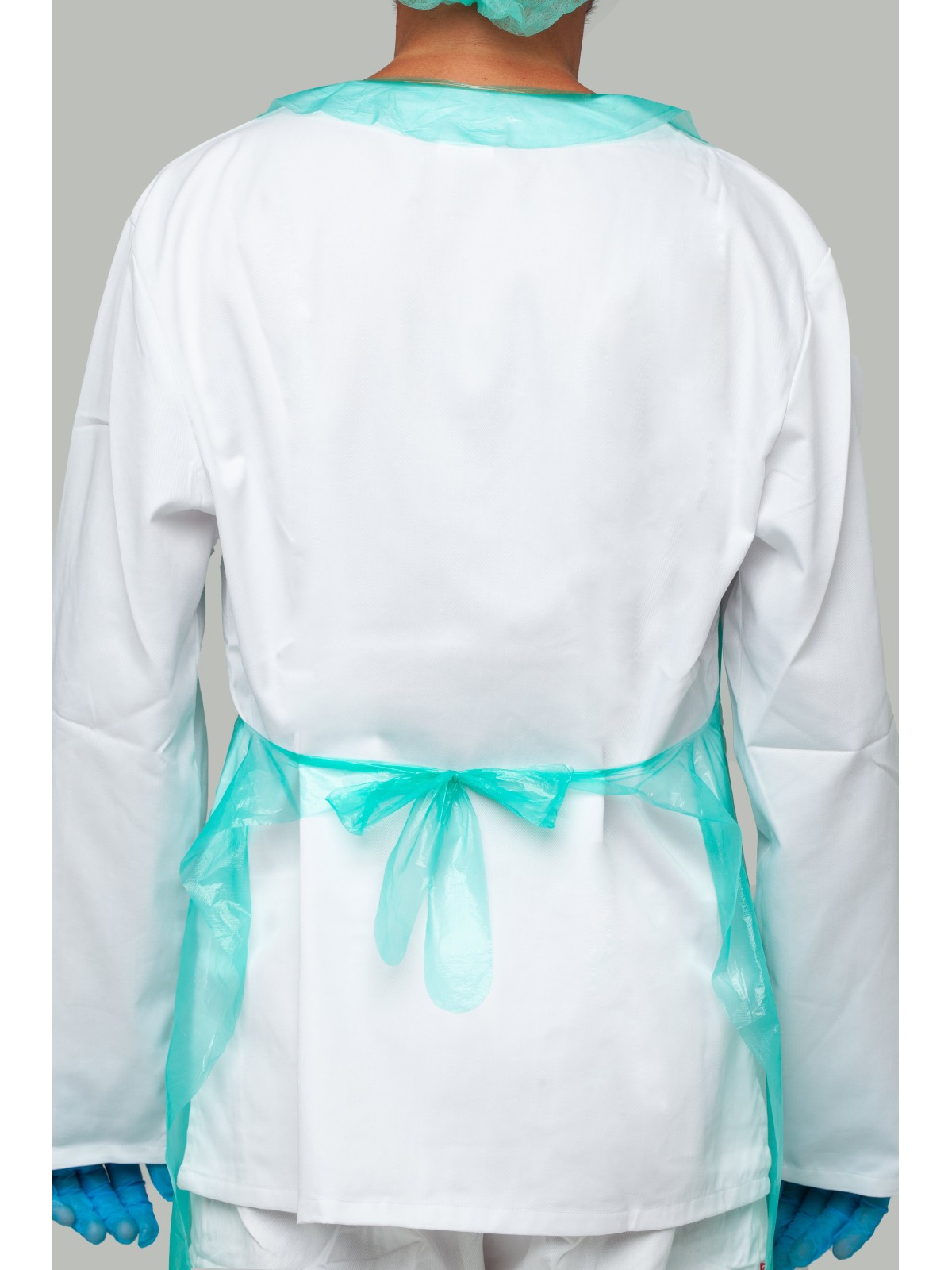 Delantal Desechable de Trabajo Verde - Kiotechprotección