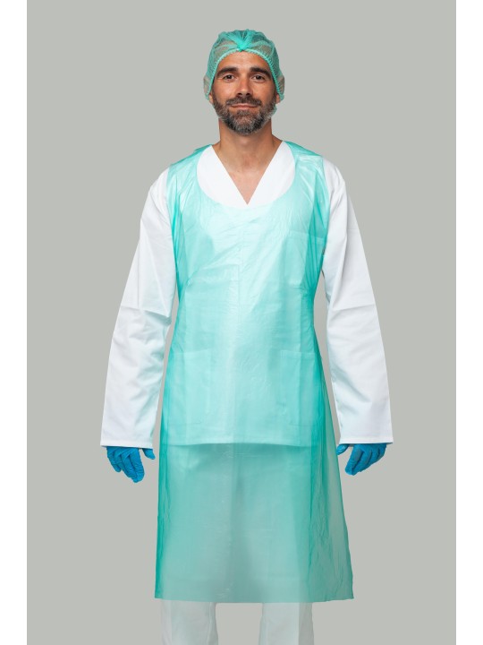 Delantal Desechable de Trabajo Verde - Kiotechprotección